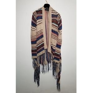 Crocheted Kimono Style Cardigan